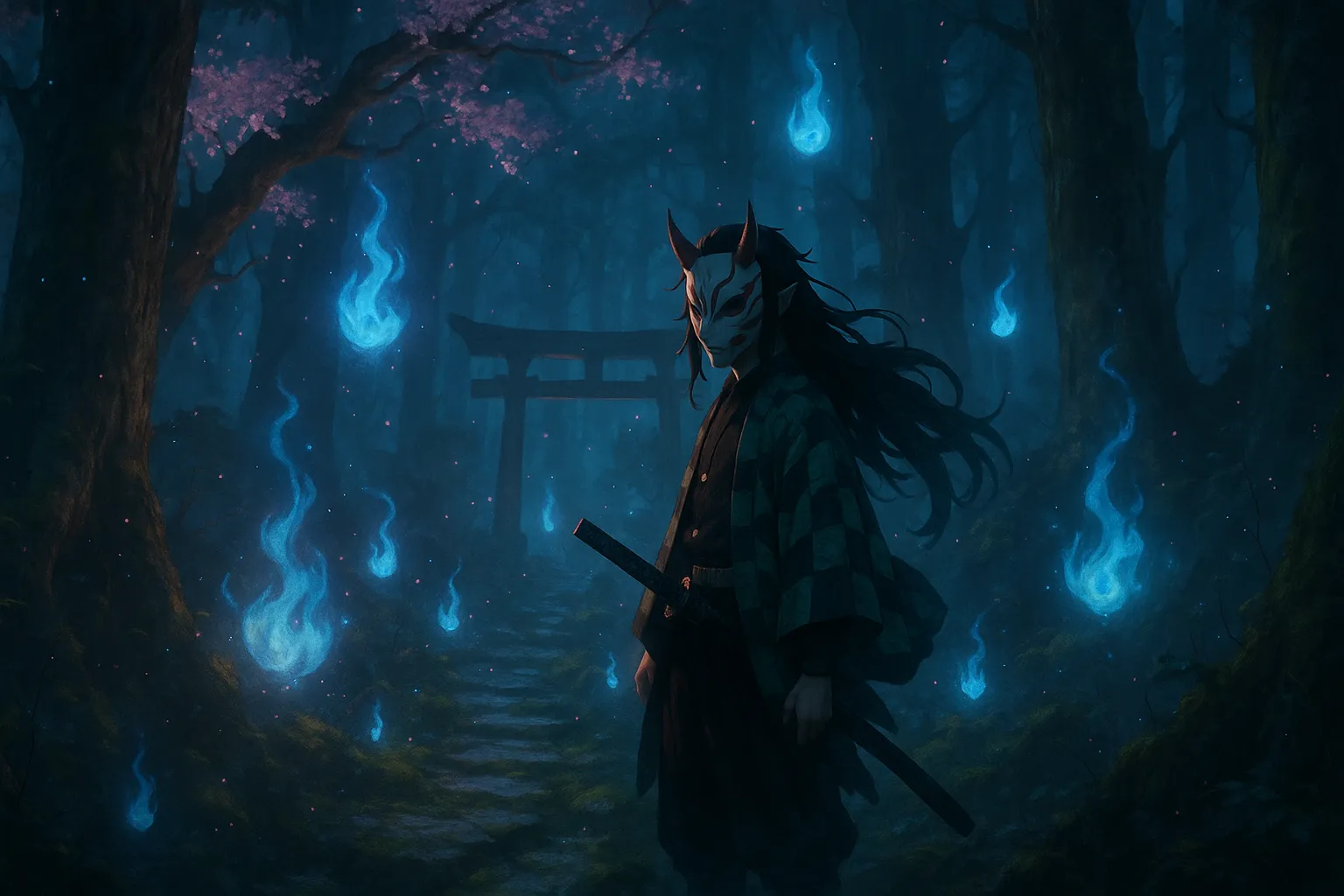 鬼滅の刃ぽいBGM ミステリアスで幻想的な場面